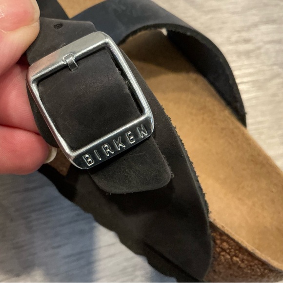 Birkenstock Gizeh braided black oiled leather sandals women’s 40/9 - Picture 13 of 14